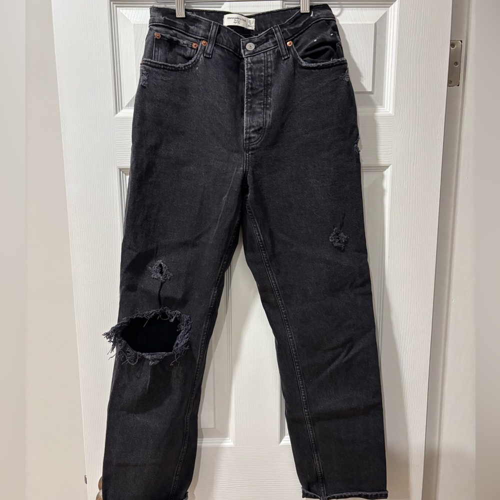 Abercrombie ripped jeans